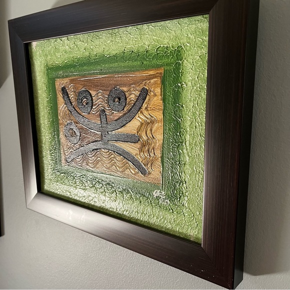 Hand Painted Art from Dominican Republic~Size: 12” x 10” - Picture 3 of 4